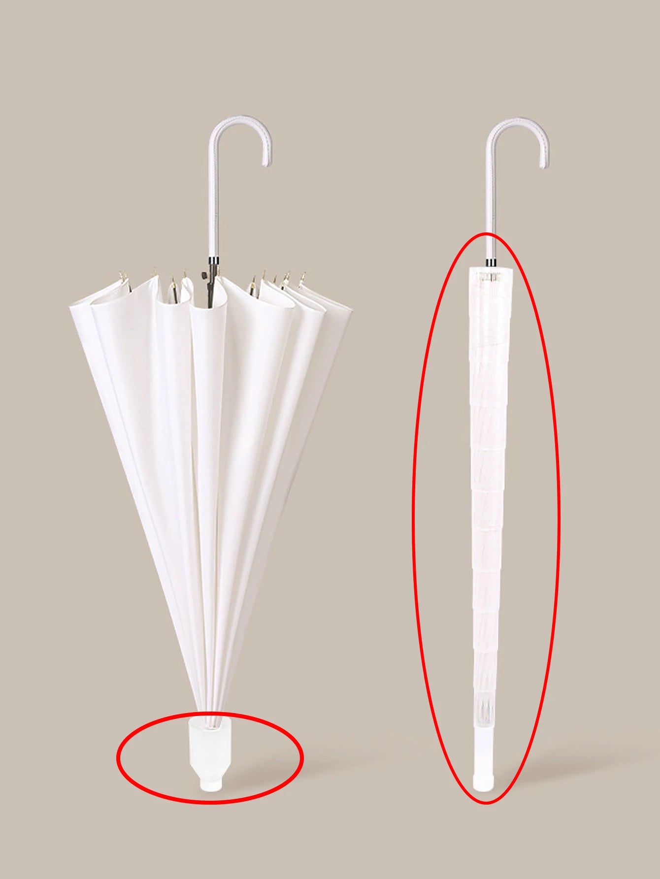 Transparent suspension umbrella stand