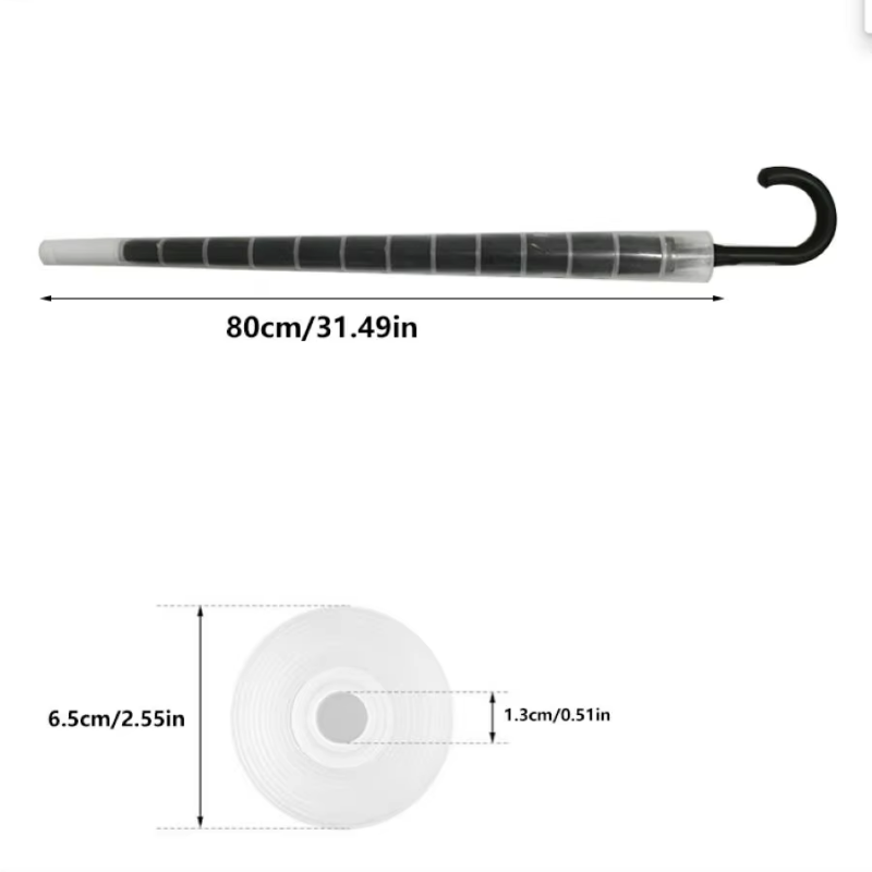 Transparent suspension umbrella stand