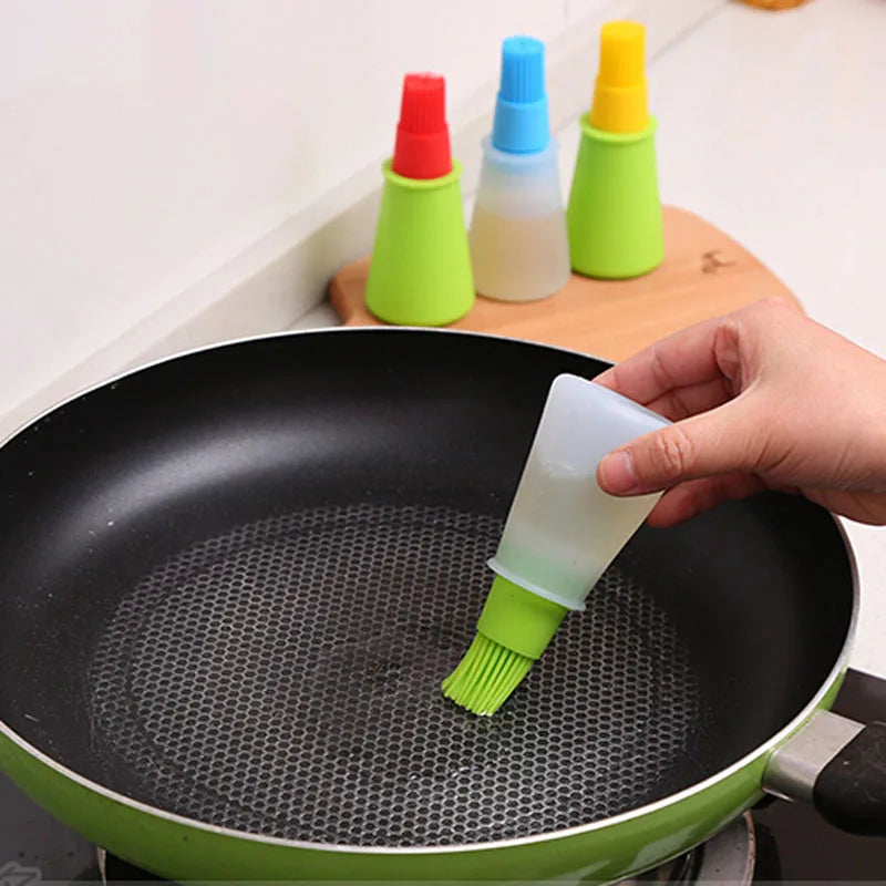 Silicone BBQ Oil Brush Bottle