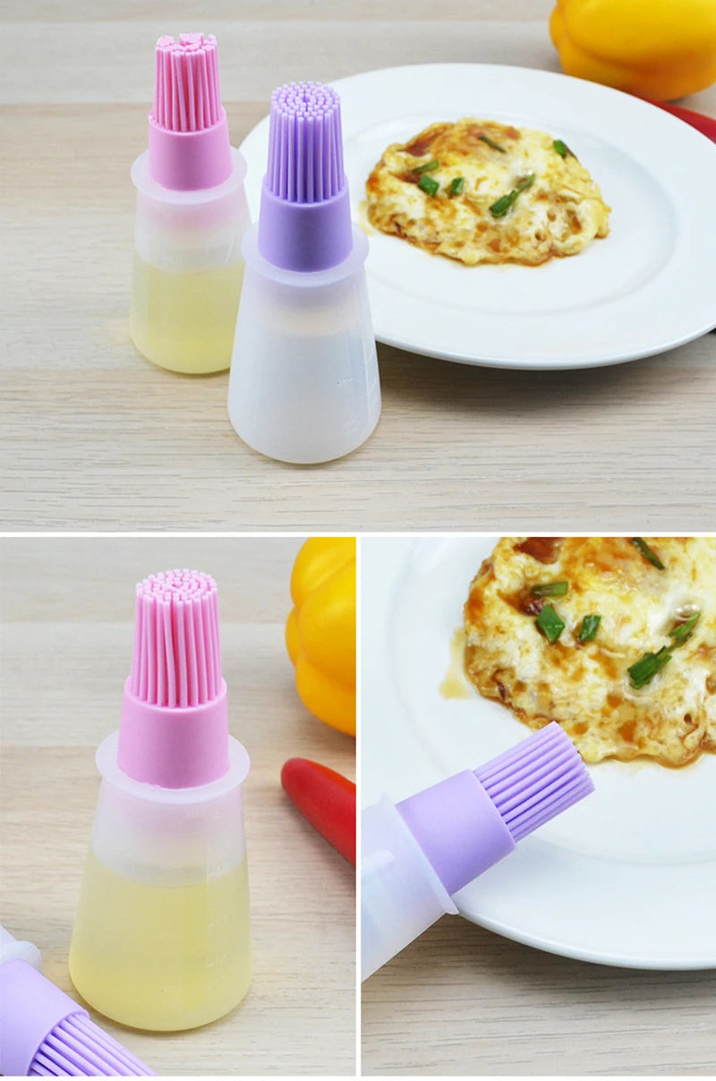 Silicone BBQ Oil Brush Bottle