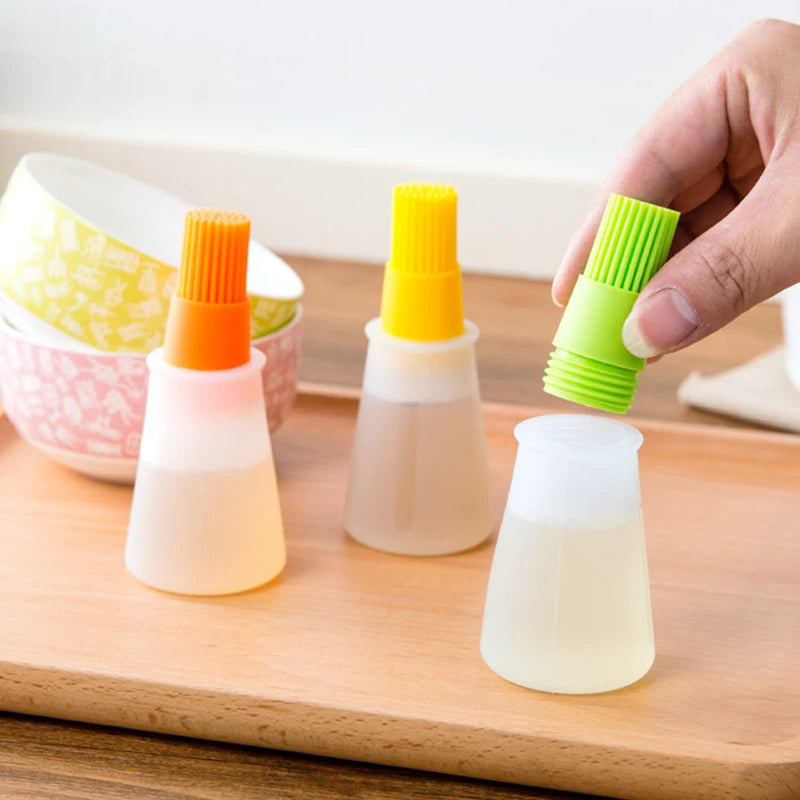 Silicone BBQ Oil Brush Bottle